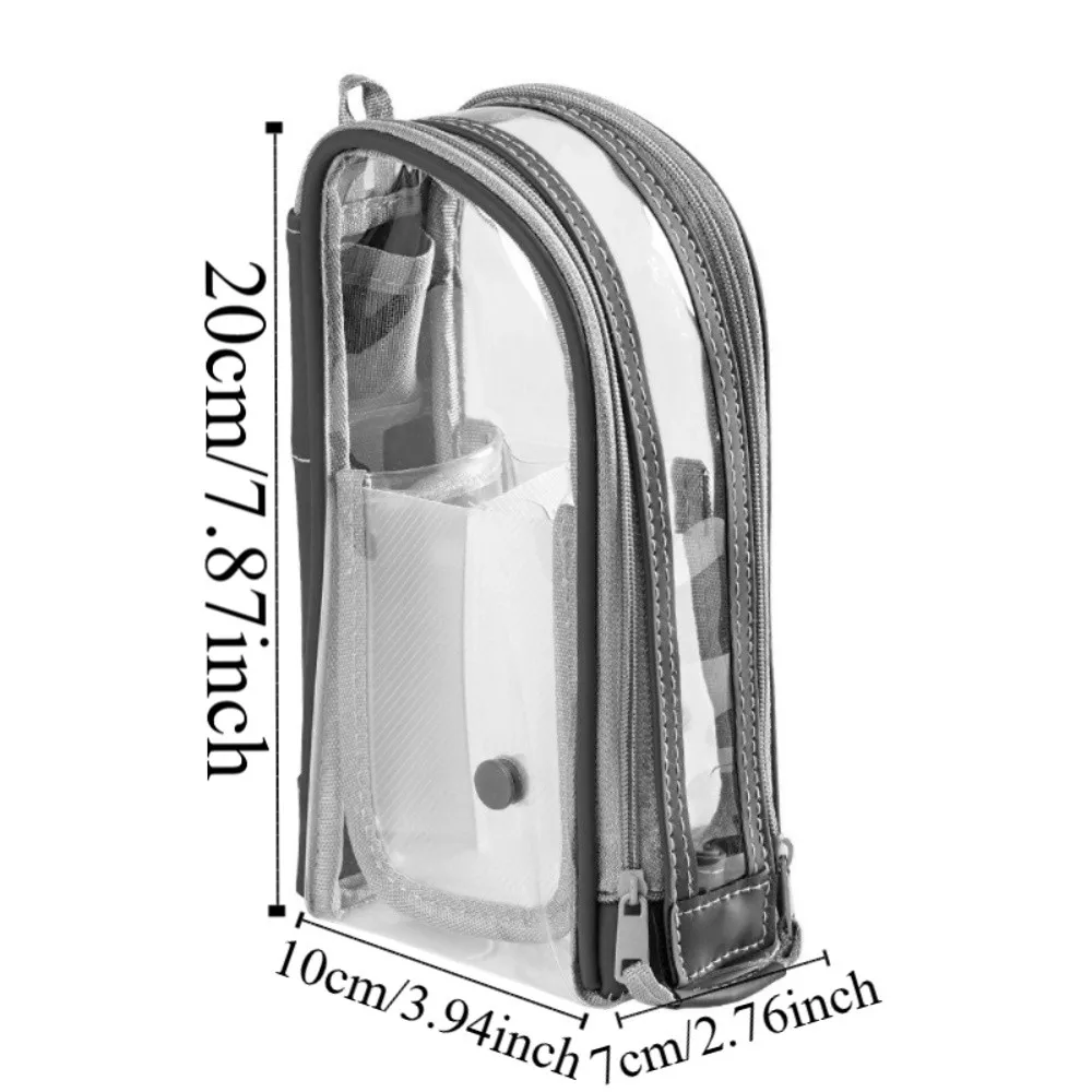 Versatile Standing Pencil Holder with Magnetic Drawer - Cute and Portable Design