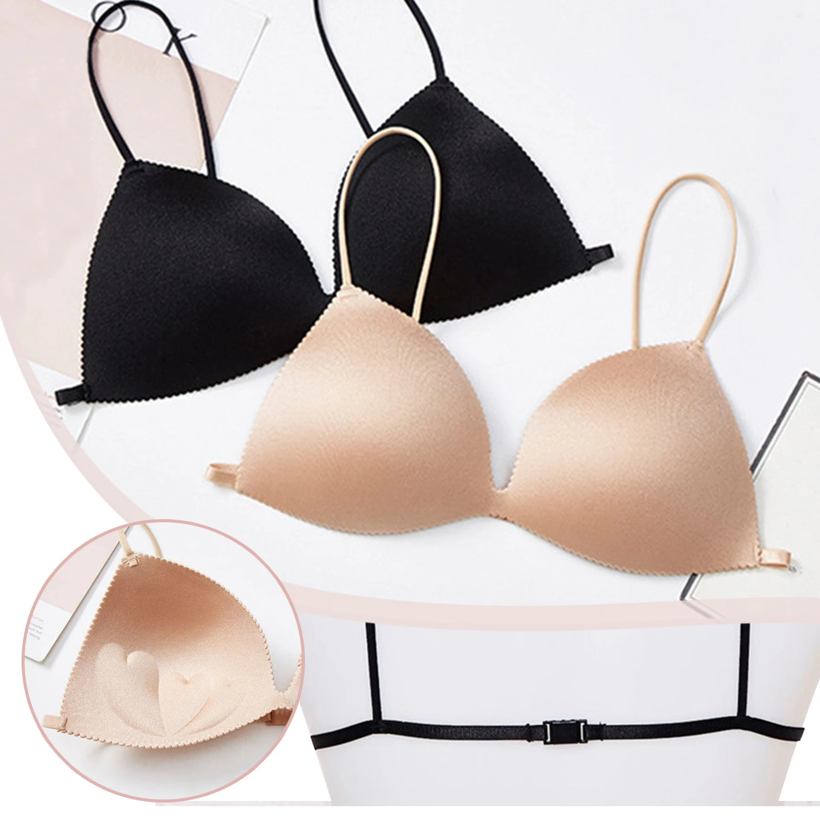 Sujetador Invisible para mujer, Bralette con correa ultrafina, ropa triangular para mujer, sujetadores de fiesta sin costuras, lencería Sexy, Bralette, nuevo| | - AliExpress