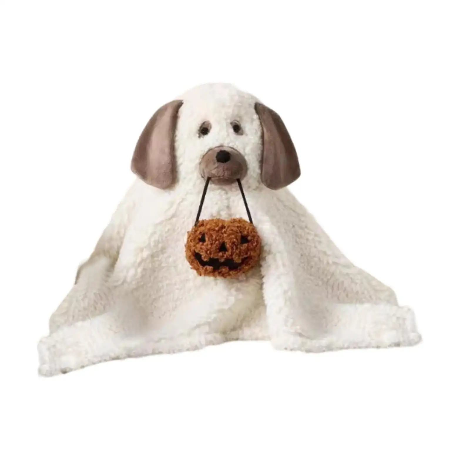 Dog Ghost Pillow 3D Decorative Halloween Plush Toy for Living Room Home Sofa