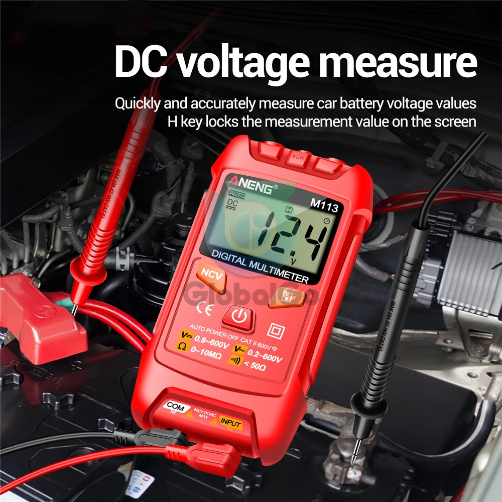 ANENG M113 1999 Counts Mini Multimeter Digital AC/DC Voltage Meter Ohm NCV Electricity Measuring Instruments