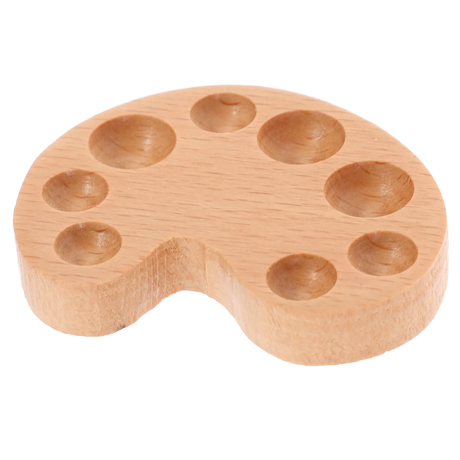 나무 수채화 팔레트 안료 상자 뚜껑이 있는 튼튼한 보관 케이스 페인트 혼합 트레이 미술 용품 정리함 나무 페인트 팔레트