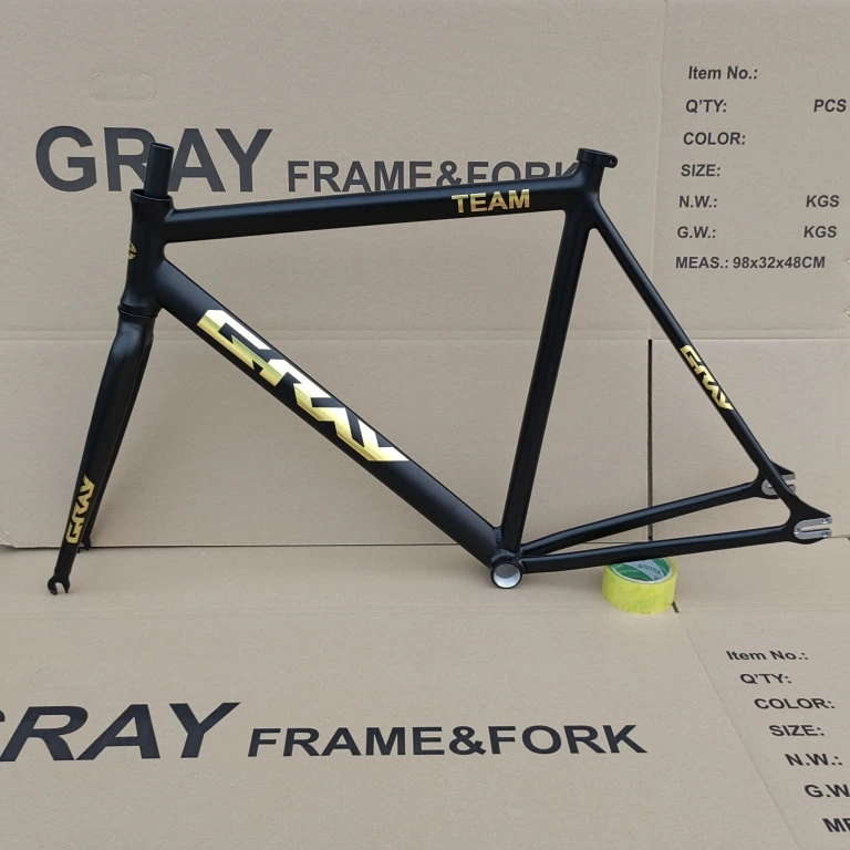 Fixie Gw Gray-Team Style Fixed Gear Bike Frameset Fixie Bike