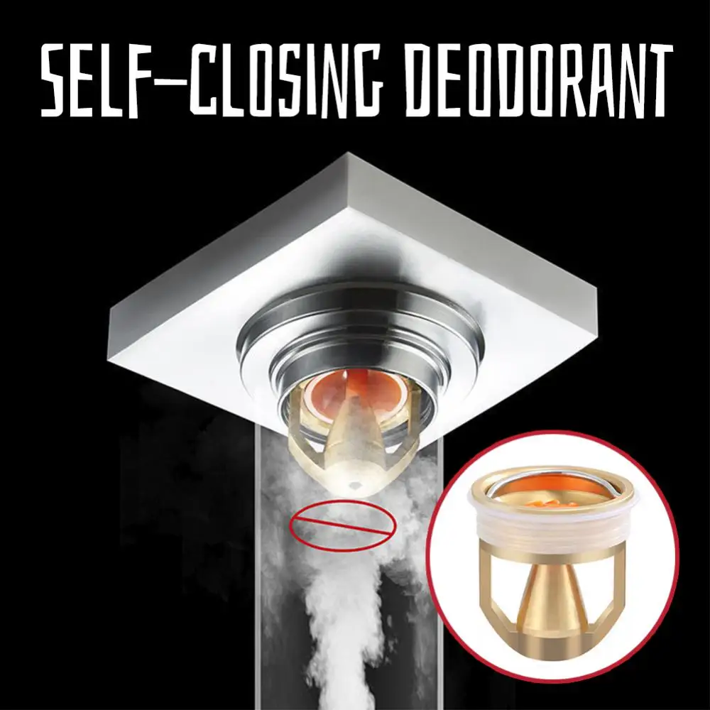 Description Picture 3 of item19 types Odor Proof Floor Drain Valve-Sewer Core Backflow Preventer Shower Floor Drain Plug for Kitchen Bathroom Toilet Sewer