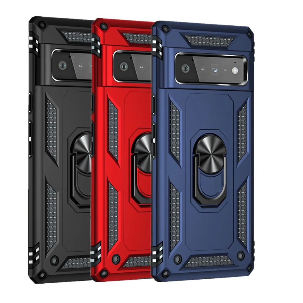 For Google Pixel 6 Pro 6pro 4a 4 Xl 3a 5 5a Case Ring Stand Holder Cover For Google