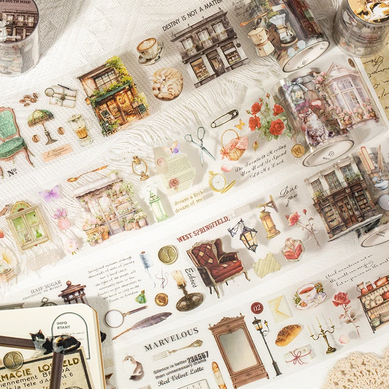 60mm*2m Cute Washi Tape Adhesive Masking Tapes Scrapbooking Decorative PET Tape Stationery Stickers Office School Supplies 3