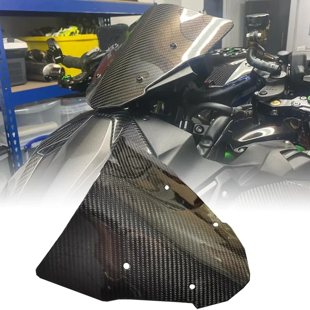 Pare-brise Double Bulle Pour Kawasaki Z900 (2020-2023) - ABS, Protection Vent Et Pluie - Style 2