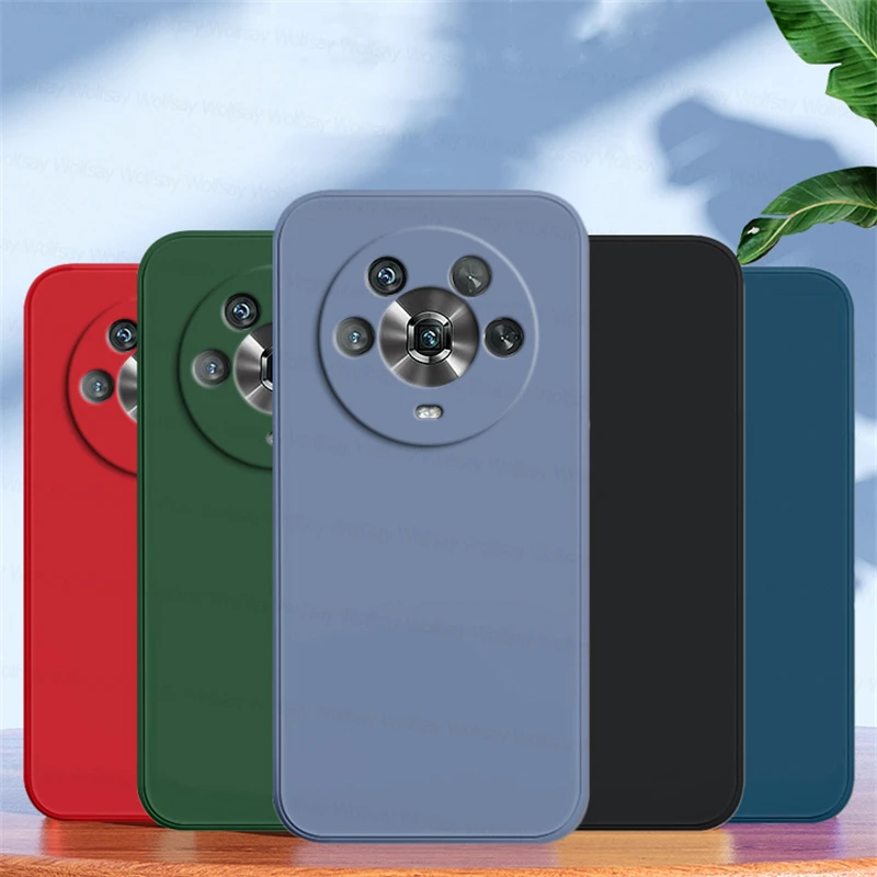 Per Honor Magic 4 Custodia Honor Magic 3 4 Pro Plus Cover Cover Posteriore Antiurto In Silicone Liquido Tpu Per Honor Magic 4