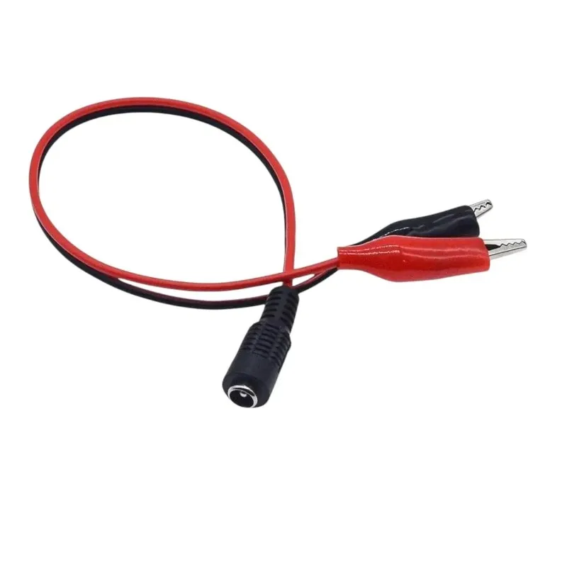 2 Alligator Clip DC Power Plug Adapter for Electronics