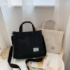 Corduroy Crossbody Tote Bag, Women's Square Crossbody Bag, Casual Tote Bag, Shoulder Bag, Travel Organiser Bag 1
