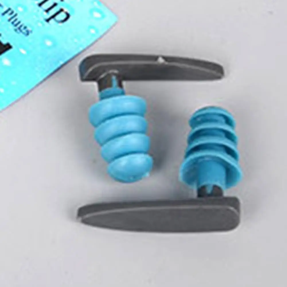 1 Paire silicone souple natation bouchon d'oreille imperméable à l'eau clip  nager écouteurs surf natation bouchons d'oreilles Bleu - Cdiscount Sport
