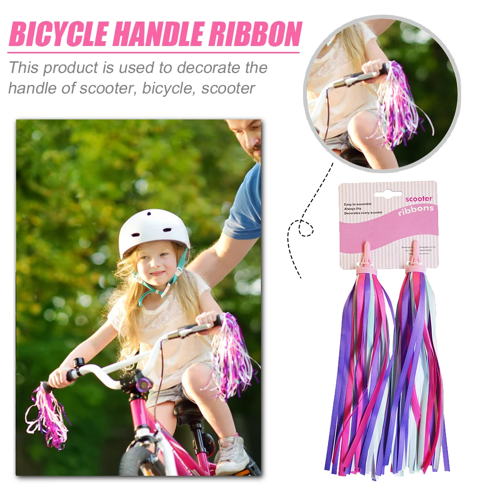 2/4PCS Bicycle Handlebar Kids Girls Boys Scooter Cycling Colorful