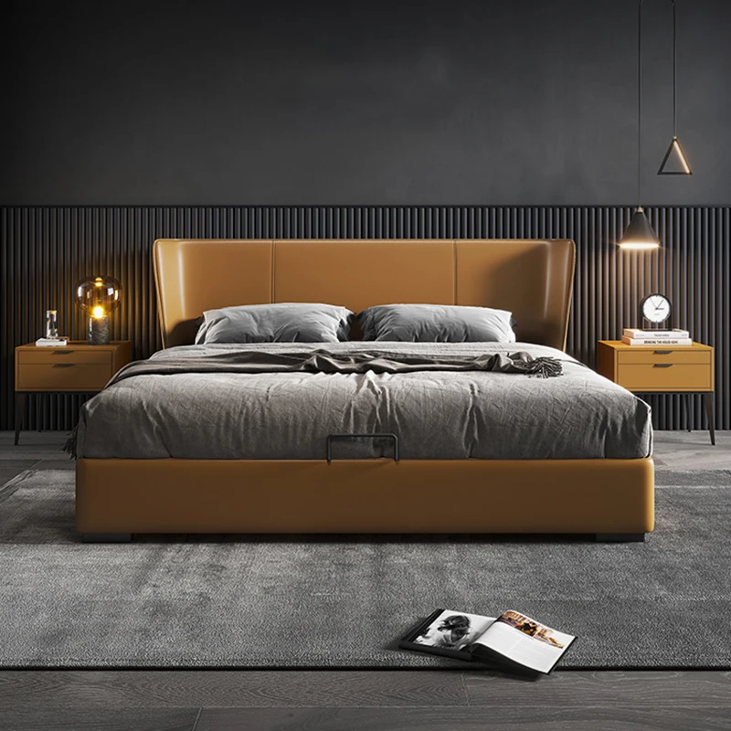 Cadres de lit King Size de luxe, tables de chevet, lit moderne de luxe, esthétique, têtes de lit doubles, meubles pour chambre à coucher, meubles de chambre à coucher 1 Cadres de lit King Size de luxe, tables de chevet, lit moderne de luxe, esthétique, têtes de lit doubles, meubles pour chambre à coucher, meubles de chambre à coucher 1