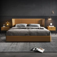 Cadres de lit King Size de luxe, tables de chevet, lit moderne de luxe, esthétique, têtes de lit doubles, meubles pour chambre à coucher, meubles de chambre à coucher 1