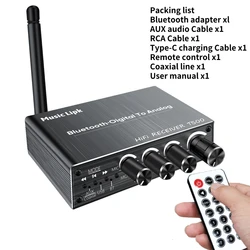 Enhanced Bluetooth Audio Converter and Wireless Stereo Adapter (T500)