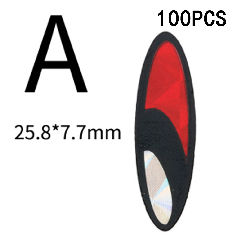 

Outdoor 3D Fishing Eyes Simulated fisheye Realistic 100pcs 4 styles Back Glue Fake Bait Kit Durable Practical Useful