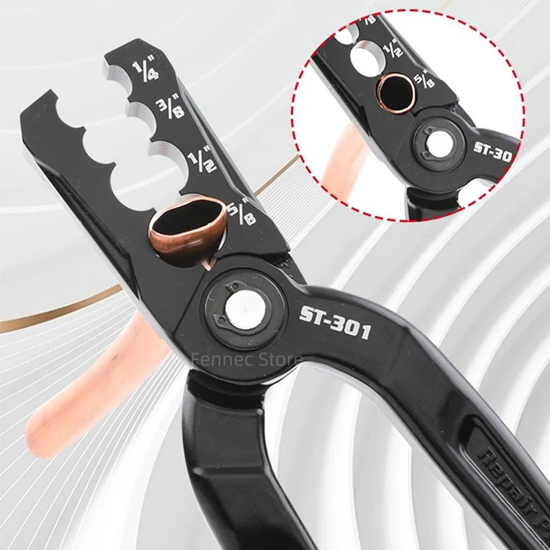 DSZH ST301 구리 튜브 수리 플라이어, 복합 라운더 및 플랫 폴딩 튜브, 다용도 라운드 플라이어 도구, 누수 수정, 빠르고 쉽게