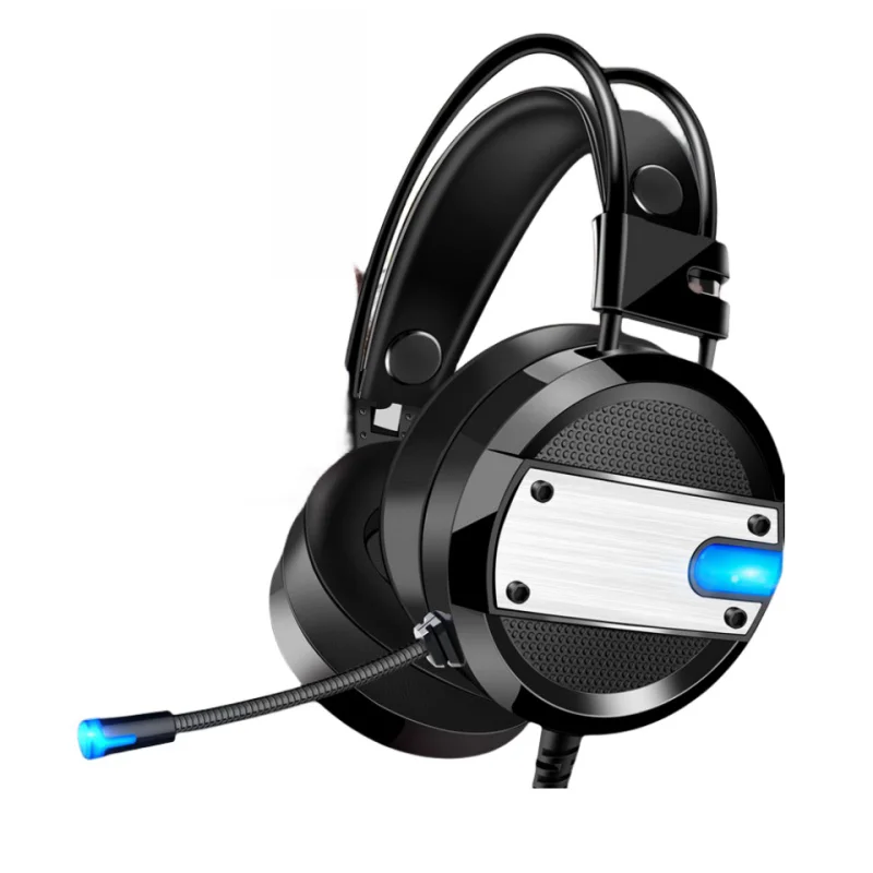 

Super Bass Computer For Ps4 Ps5 Xbox One Pc Laptop Led Rgb Light Mic Noise Canceling 7.1 Wired Gaming Headset Over Ear Headphone