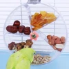 1pc Acrylic Interactive Parrot Toy Rotating Treat Dispenser for Pet Parrot Bird Cage Decoration Mental Stimulation Entertainment 1