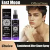 East Moon Sandalwood Aftershave Nourish Oil Spray Deep Moisturizing Hydrate Groomed Repair Dry Soothing Damaged Beard Care Serum 1
