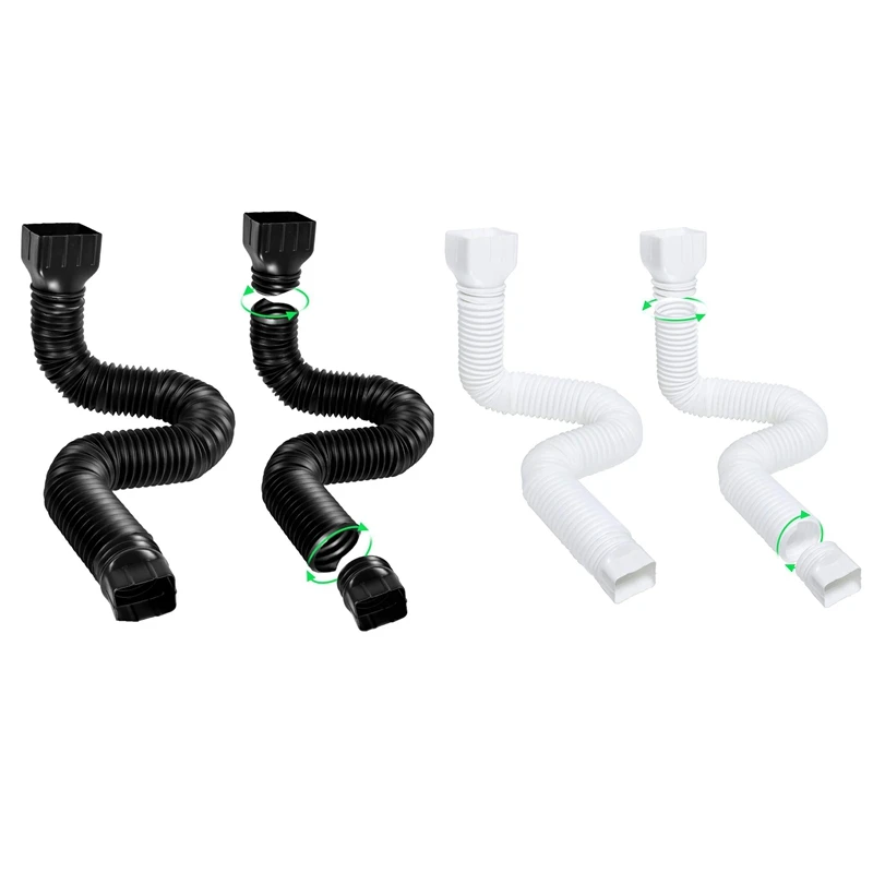 

Лидер продаж, удлинитель водосточных желобов, 17-59 дюймов, с 2 разъемами (2 упаковки)