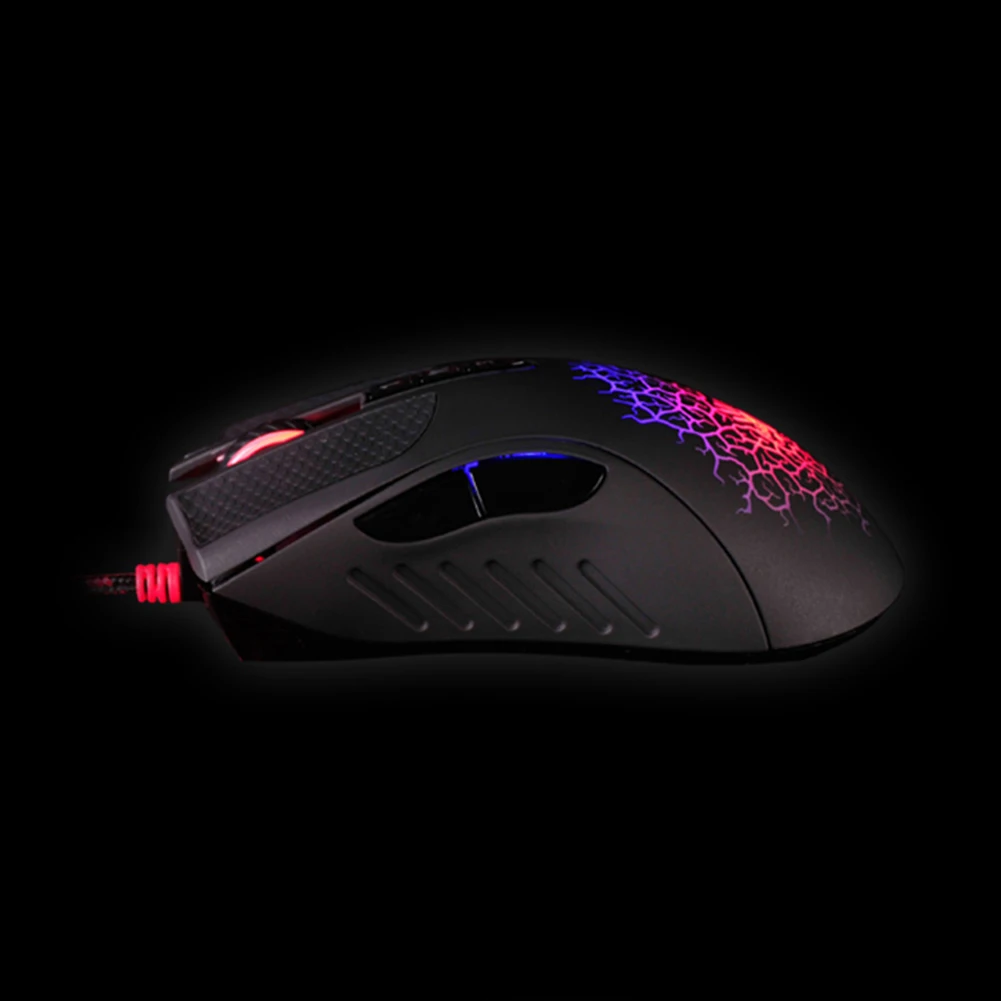 A4Tech Bloody A90 USB wired game mouse 4000dpi 8-button optical sensor color brightness mechanical game mouse