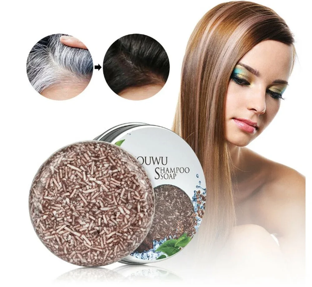 Description Picture 6 of itemSoap Hair Darkening Shampoo - 100% Natural Organic Conditioner Moisturize Repair Gray White Hair Dye Bamboo