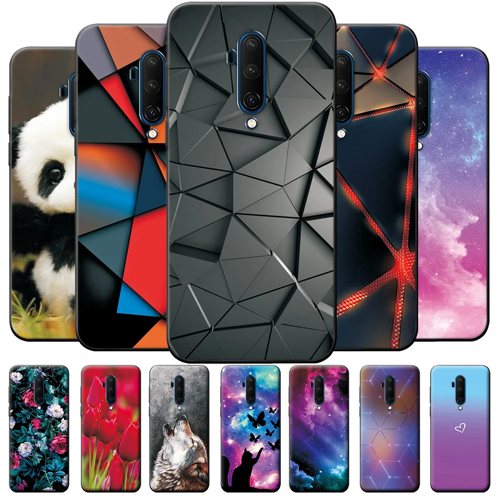Per Oneplus 7 7T Pro Cover Cover Cover Posteriore In Silicone Morbido Tpu Per Oneplus 7T Pro Paraurti Proettivo Per Telefono Per Oneplus 7 Pro