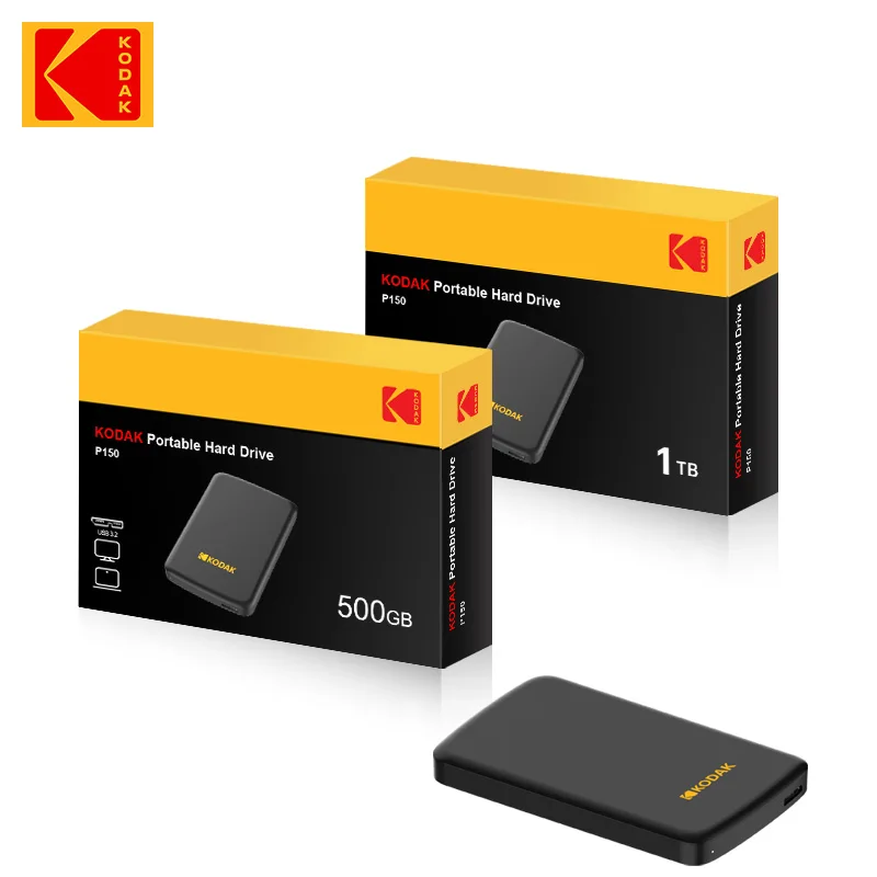 외장형 기계식 하드 드라이브 P150 USB3.0, 고속 전송, 안정적이고 내구성이 뛰어나 백업 및 저장에 적합