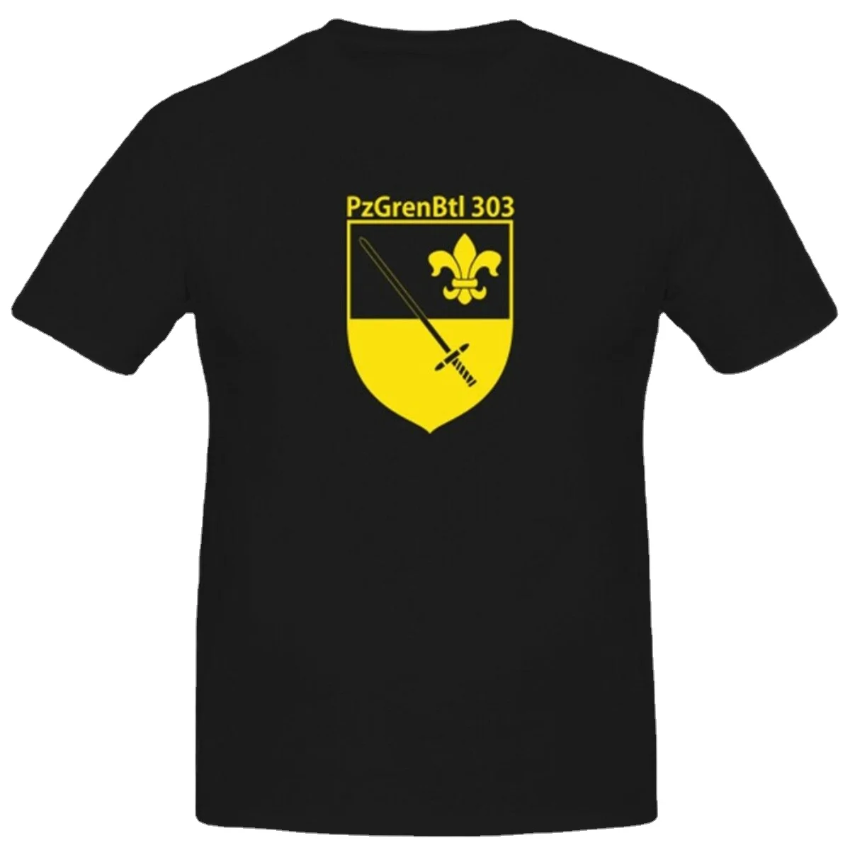 

Military Bundeswehr 303 Panzer Grenadier Battalion T Shirt. New 100% Cotton Short Sleeve O-Neck T-shirt Casual Mens Top
