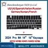 A3112 A3185 A3401 A3186 A3403 Keycaps For Macbook Pro 14" 16" M4 Keys Key Cap Repair set Late 2024 US UK Russian Spanish Korean