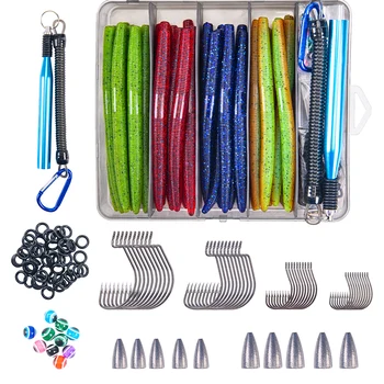 Goture 72pcs/143pcs Soft Lure Set 1