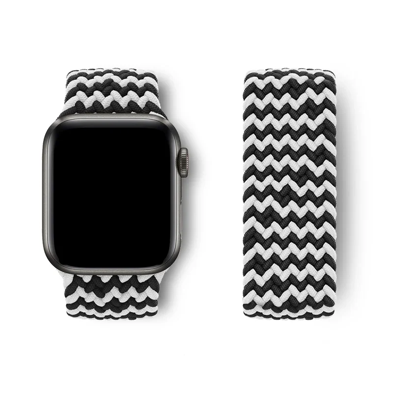 Elastic Braided Loop Watch Band Strap in Multiple Sizes