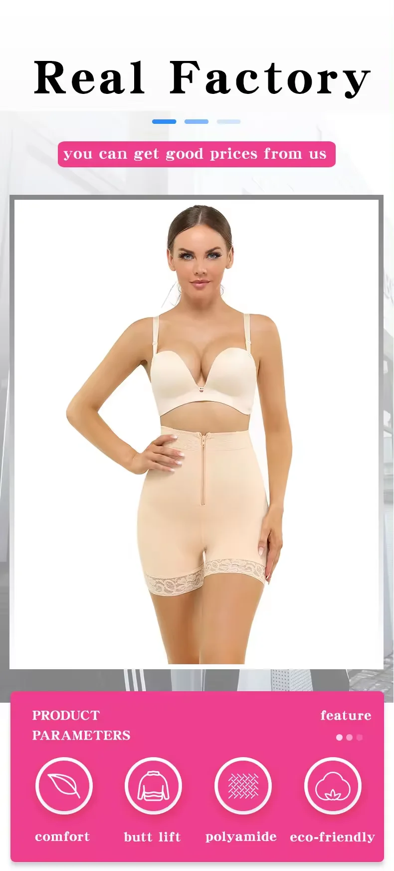 Description Picture 4 of itemWomen Hip Enhancer Postpartum Shapewear High Waist Tummy Body Slimming Panty Colombian Shorts