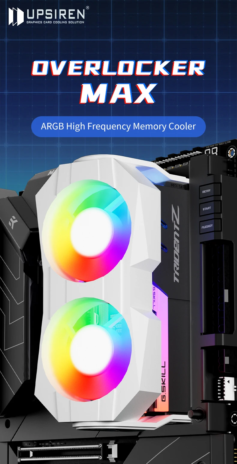 Z-X5 memory module cooler fan ARGB lighting synchronized desktop computer case a