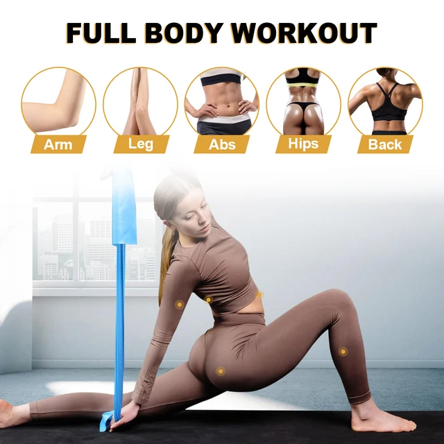 Resistance Bands for Working Out,Free Elastic and Exercise Bands Set for Suitable for Rehab, Yoga, Pilates, Gym, Home Exercise 3