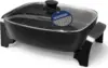 Gourmet EG6203 Extra Deep 16"x13"x3.2" (10.5Qt.), Pour Spout, Dishwasher Safe, Marbled Non-stick Electric Skillet with Ven 1