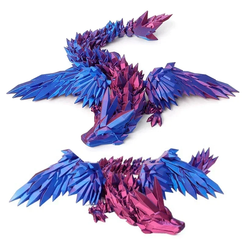 2025 3D Printed Gradient Dragon Snake 3d Printing Toys New Year Gift Decoration Christmas Decorations Home Office Ornaments