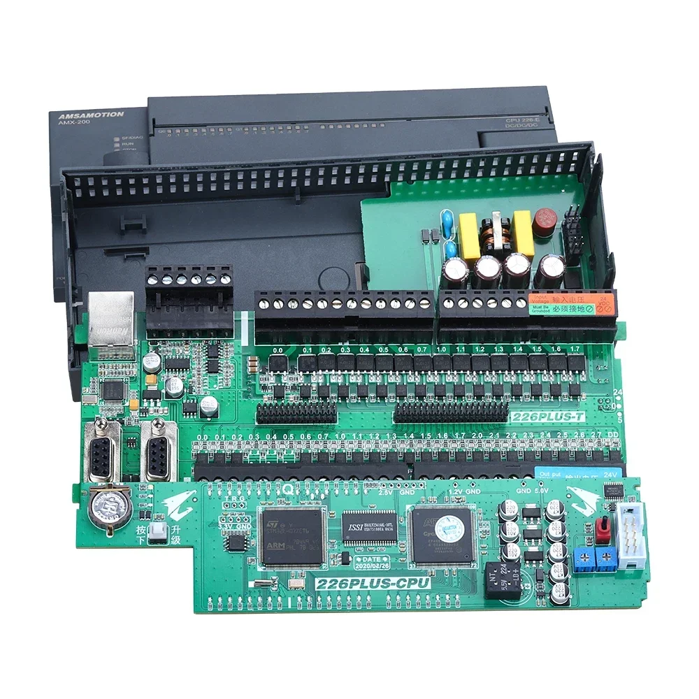Amsamotion 이더넷 PLC CPU226 6ES7 24DI/16DO 216-3AD23/3BD23-0XB8 2AI 1AO 릴레이 트랜지스터 지지대 Win CC S7 프로토콜, 신제품
