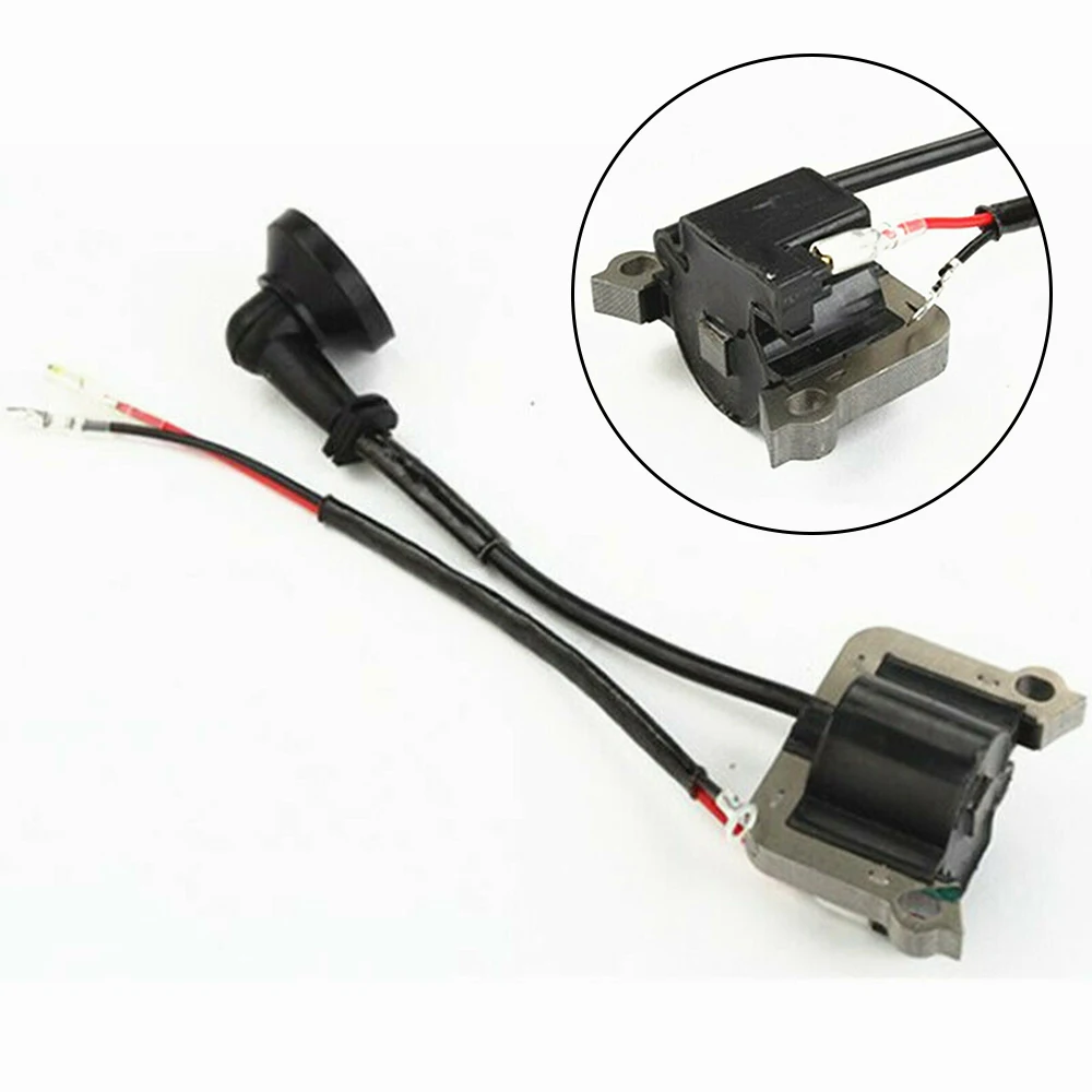 Ignition Coil For Chainsaw Strimmer Brush Cutter Lawnmower 2 Stroke Engine 52mm Centres Garden Power Tool Parts