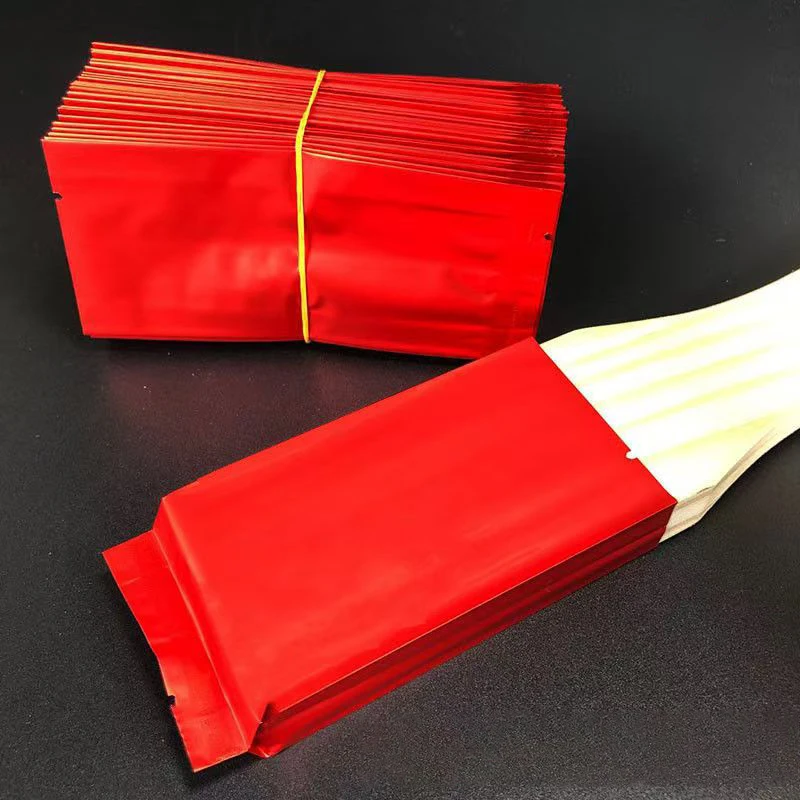 Tea Packaging Bag Lapsang Souchong Bright Aluminum Foil Bag Jasmine Oolong Jinjunmei Black/Green TiKuanyin Self Sealing Free
