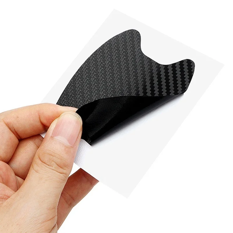 4Pcs Car Door Sticker, Carbon Fiber Scratch-Resistant Cover for Volkswagen VW Golf Polo CC Bora Passat GTD BORA TIGUAN SCIR