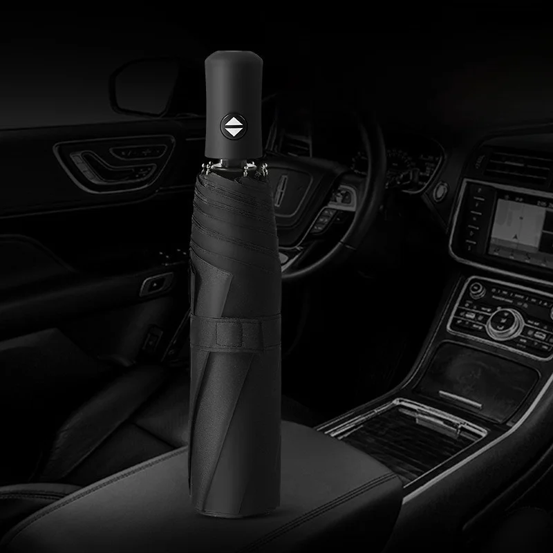 Automatic Umbrella Eight Bone Vinyl Sunshine And Rain Dual-purpose Sunshade UV Rays Automatic Folding