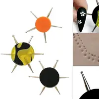 6 Head Nail Art Dotting Tools Disc Nail Drill Point Nail Tools Dot Painting Tools Nail Point Drill Pen DIY Art Nail Tools 1