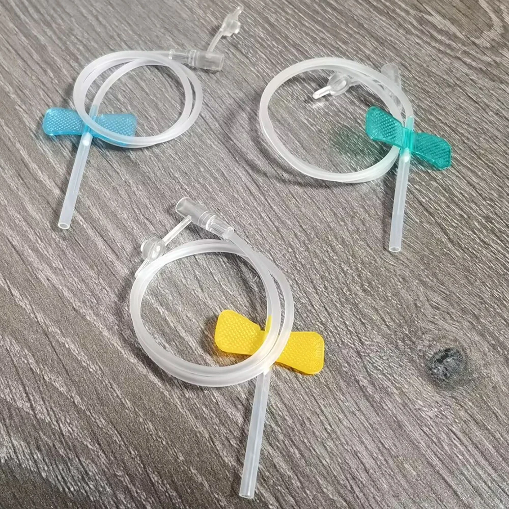 Disposable Butterfly Blood Collection Needle 50 Pcs double wing type Blood Collection Needle Pet Care Room Cat Dogs Animal