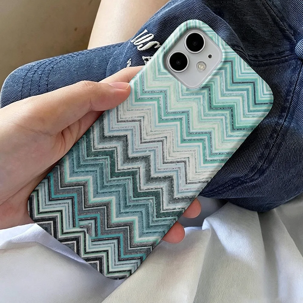 Y2K Cool Aqua Glossy Film Hard Phone Case