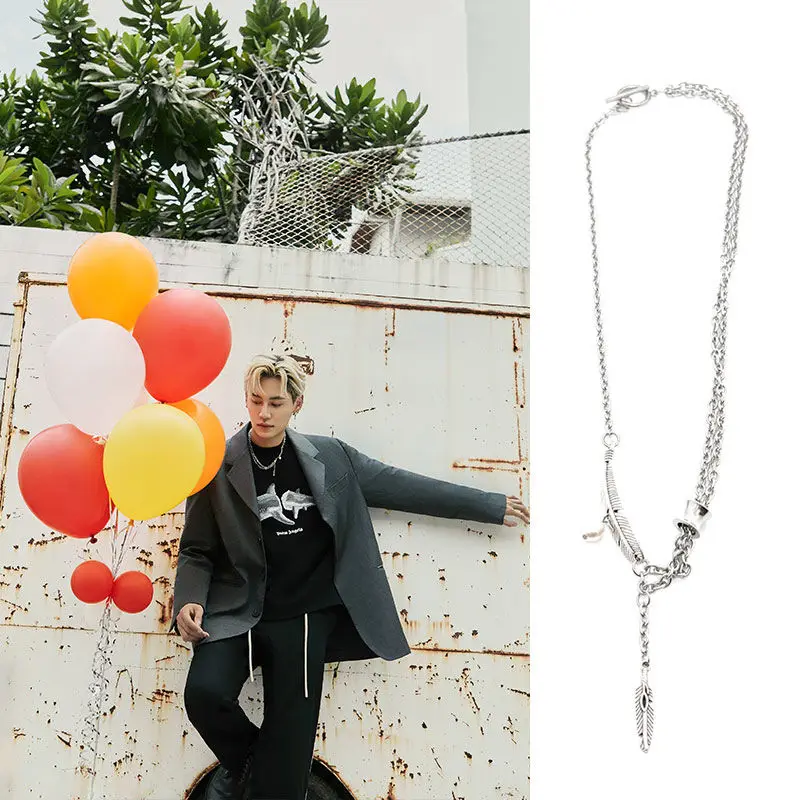 Thai drama BetweenUsTheSeries Even Sun Boun Prem BounPrem Titanium steel necklace gift