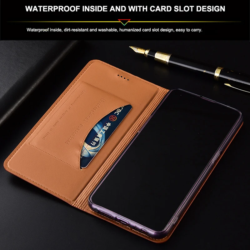 Luxury Cowhide Genuine Leather Case Cover For OPPO Realme GT GT2 Pro Explorer Master GT Neo 2 2T 3 3T Wallet Flip Cover