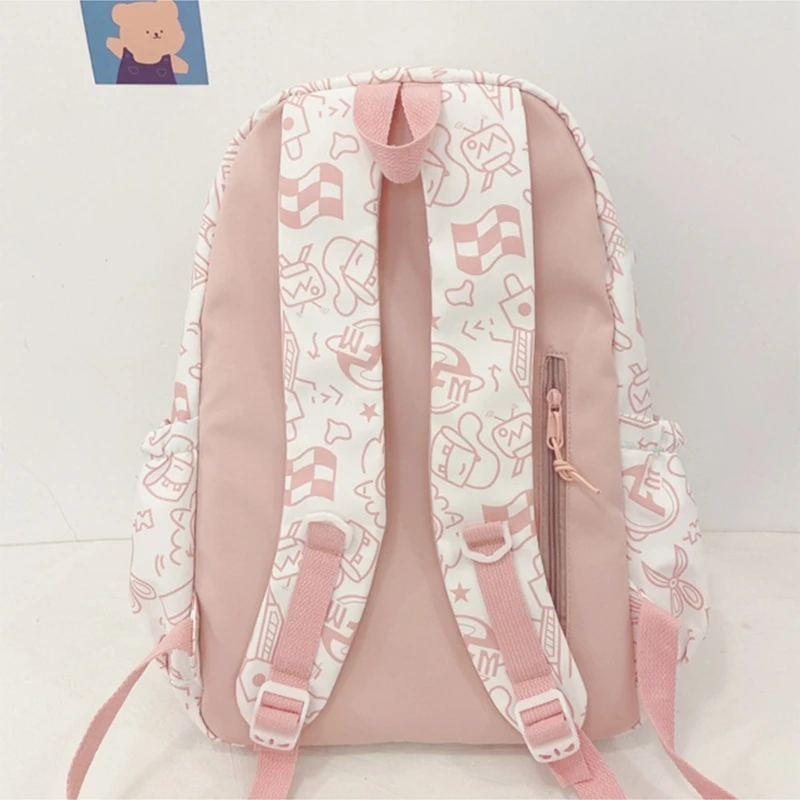 Harajuku Travel Backpack for Student Stylish School Bag Laptop Backpack Book Bag