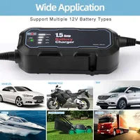 12V Motorcycle Battery Charger 1500mA Waterproof Automatic Battery Charging Tool Maintainer for Car Motorcycle Trickle Charger - Image 3