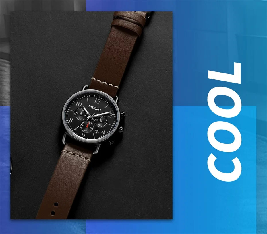 Herrenuhr, Luxus-Sport-Quarz-Armband, Stahlgeflecht, Business-Casual-Uhr mit Kalender, Lederband, Mann_voghion.com